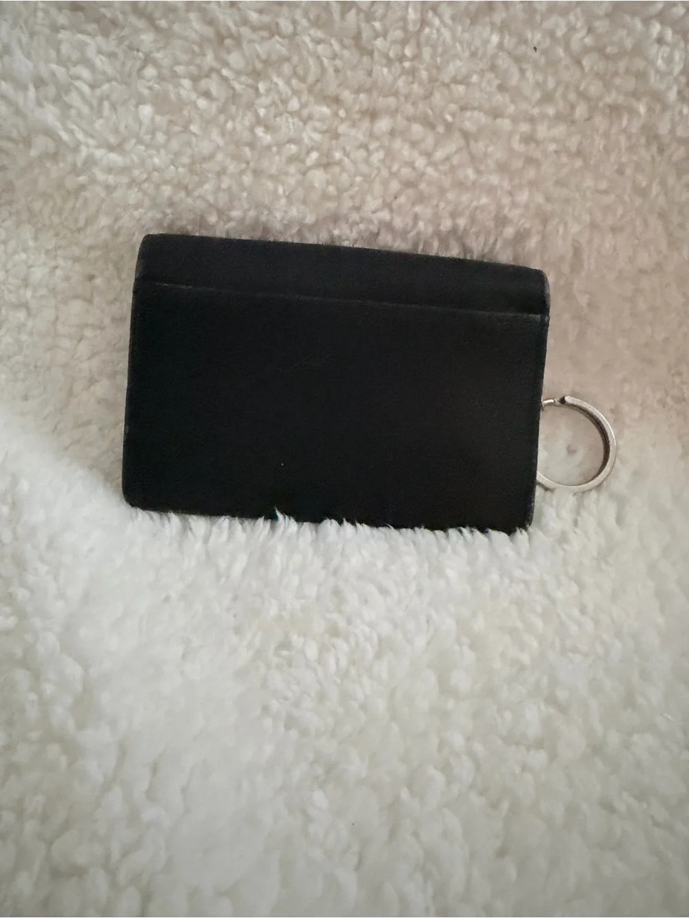 Coach Black Key Ring Card Holder Wallet